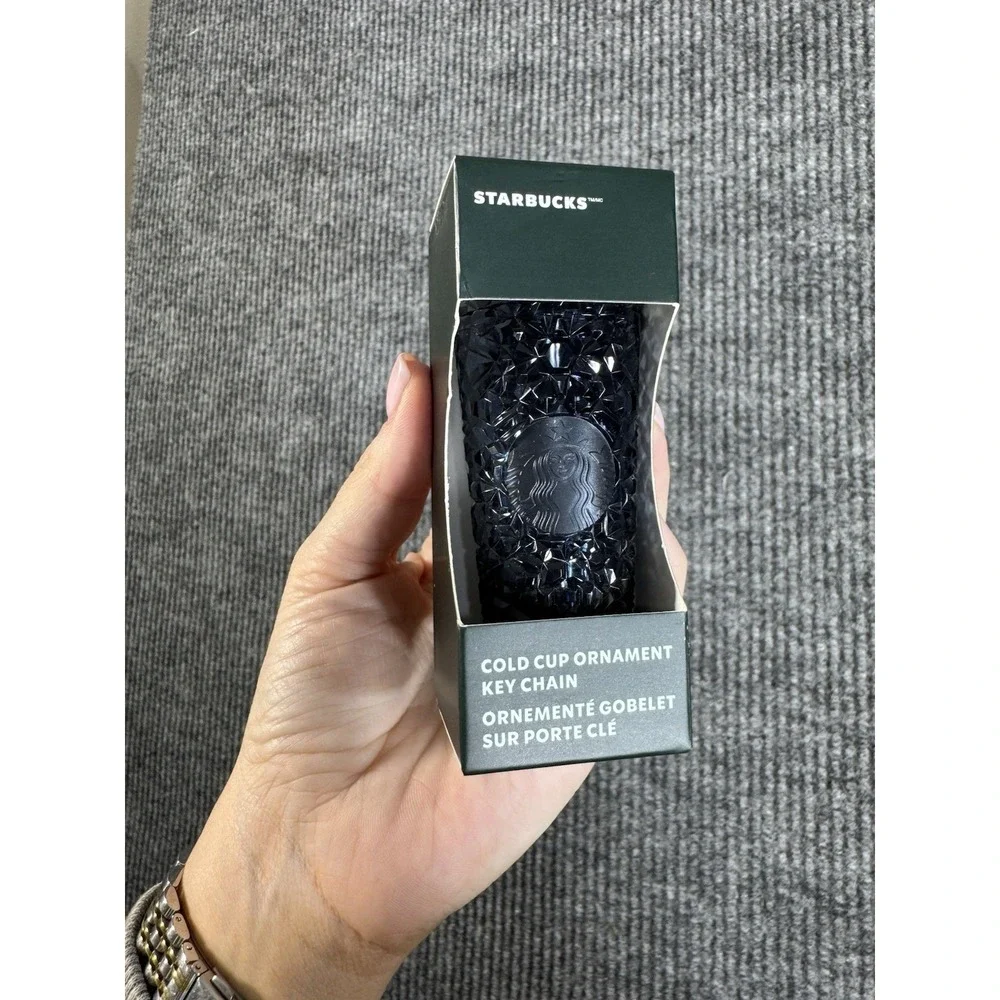 Starbucks Original Cold Cup Ornament‎ Key Chain Black 2024 Coffee & Tea Theme
